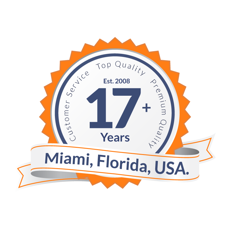 Miami Web Design The Original 911MYWEB 17 Years experience seal